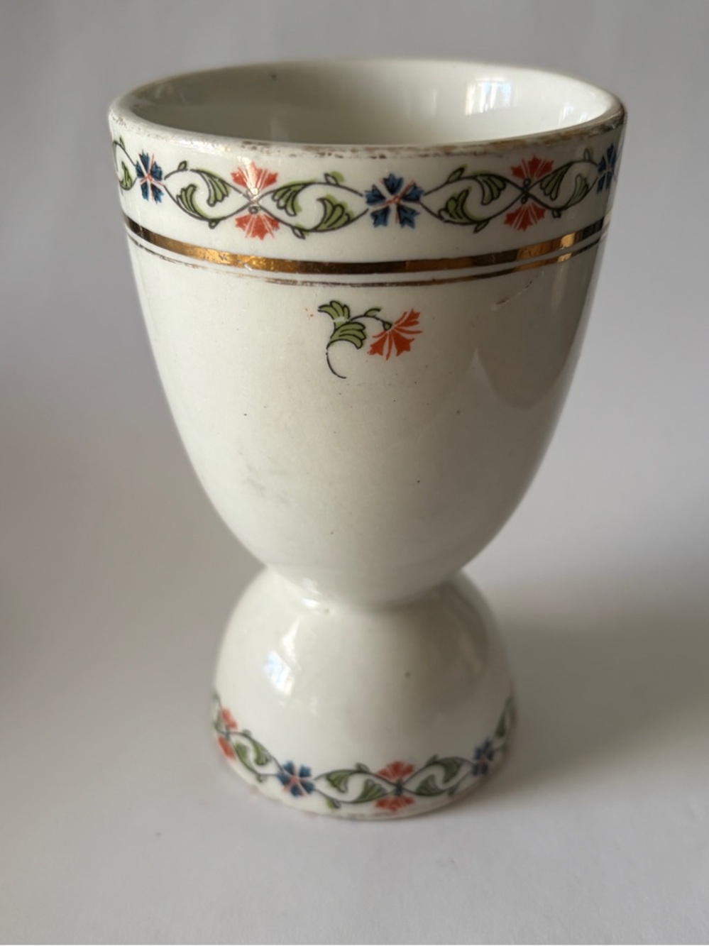 Maddock England Double Egg Cup Flowers 4 1/4”
